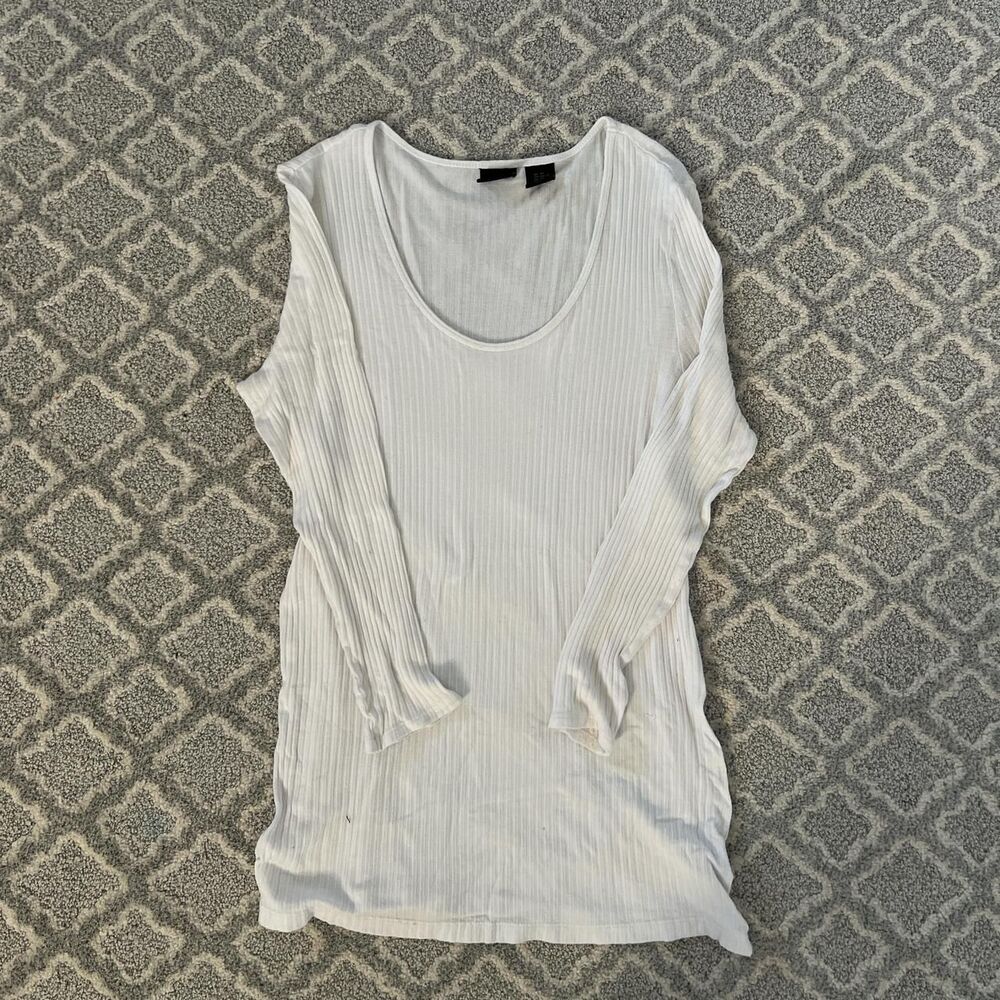 Forever-21 Women's White Shirt - Picture 2 of 3
